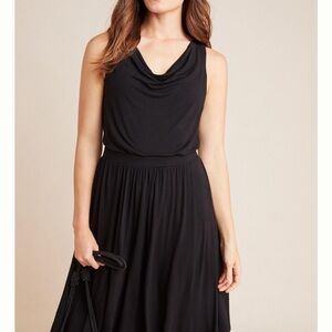 NWT black Maeve cowl neck dress